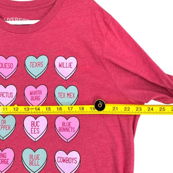 Oliver & Otis‎ Red Heart Graphic Short Sleeves Texas Design Casual T-Shirt XL - Picture 5 of 6